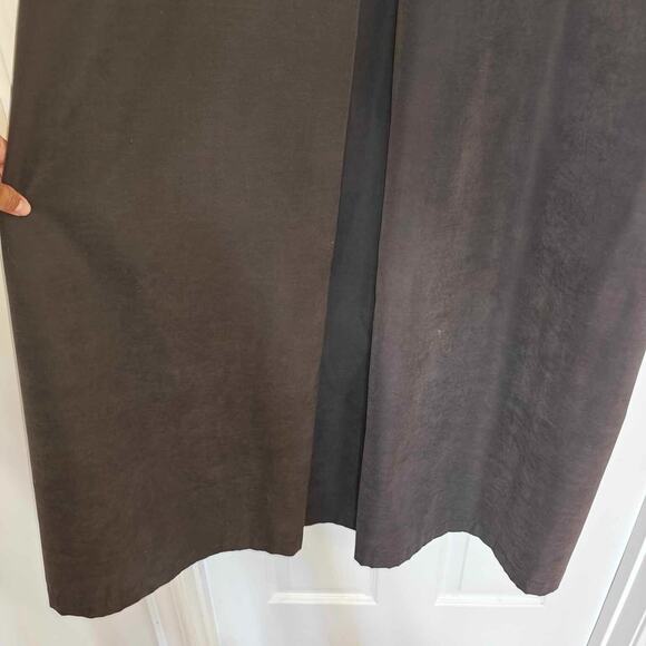 Gallery Women size 6 grey hooded trench coat fully lined front pockets - Picture 6 of 8
